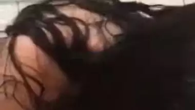 Desi couple handjon in bathroom