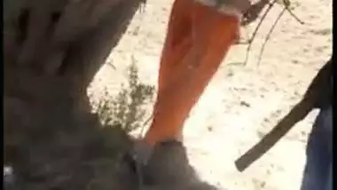 Husband caught cheating wife she fuck with lover outdoor, scandal Desi mms