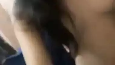 Chick lives in India and performs XXX show of her breasts worldwide