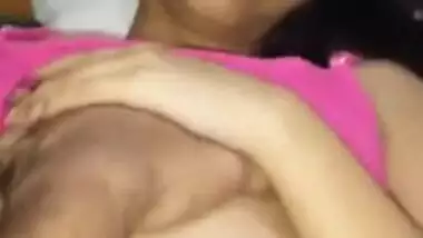 Desi girl in jean shorts begins day with being pawed by the cameraman