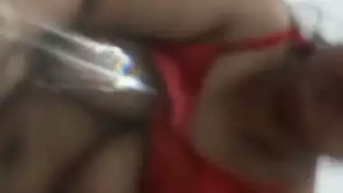 Busty bhabhi giving handjob to husband and riding dick