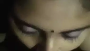 Beautiful Bengali wife sucking dick of her husband