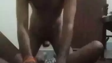 Lonely tenant aunty fuck with young boy at home