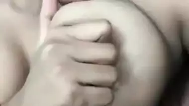 Horny Desi Tamil Girl Sucking Boobs