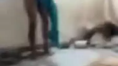 Horny college students use mature Desi whore's XXX cunt in turns