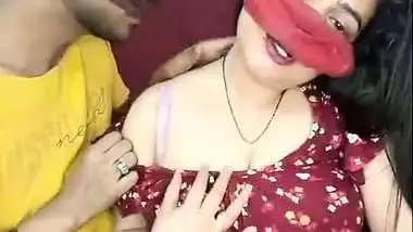 Young boy drinking breast milk with aunty boob sucking