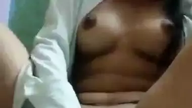 Masturbating with bottle by horny Indian girlfriend