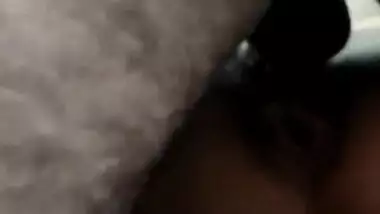 Desi in a purple dress is relaxing when boyfriend comes for XXX fun