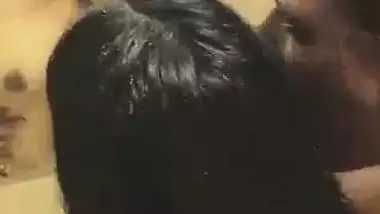 Husband and wife’s desi chudai in front of the mirror