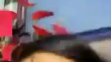 Cat eyes girls boobs show to lover on video call