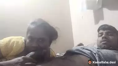 Man records his Bhabhi’s blowjob MMS, sucking his cock