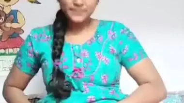 Desi Tamil girl strips and exposes her hairy pussy and ass