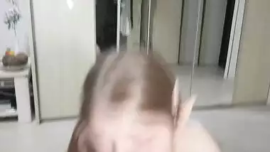 Hjemmelavet Elf sutter pik og tager Cum på hendes ansigt-Cosplay / PussyKageLove