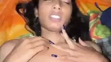 Bushy pussy slim girl fucking with moans viral sex
