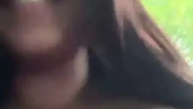 Girlfriend huge boobs shown on video call to boyfriend