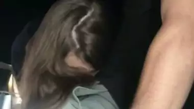 Voyeur Couple Recording BJ and Swallowing Outside in a Walking Path