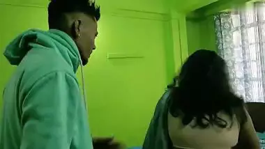 Busty Bhabhi seduces her Devar and records her Indian porn