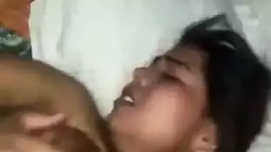 Hardcore sex of a 19-year-old girl with her nasty lover