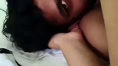 Naked young couple kisses passionately in Romantic sex