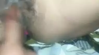 Horny neighbor guy fingers and fucks hairy XXX cunt of Desi bhabhi