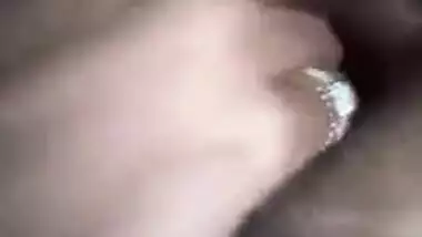 Porn clip about Indian whore taking her natural breasts out and fingering vagina