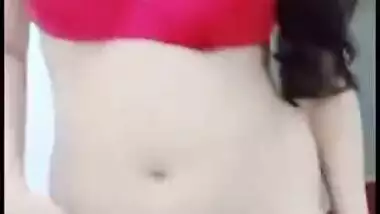 Hot Desi webcam babe teases client with her XXX tits on video call