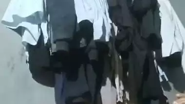 Rajasthani old man porn with his wife in the bed