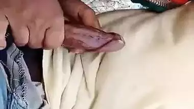 Middle-aged Indian diva in sari takes XXX male tool out and sucks