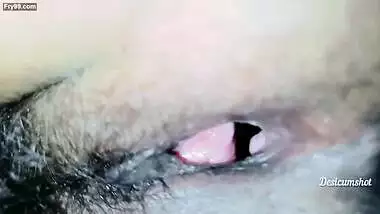 Hot desi housewife pushpa got dried by her stepson in doggy style and Desi pussy massage