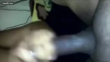 Bigboob Chubby Desi Bhabi Giving a Sloppy Bj And Handjob To Hubby Bangla Talk In Last Moment