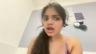 Sexy babe teases her viewers on an adult webcam in NRI porn