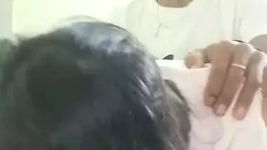 Local sex video of an 18-year-old girl fucking with BF