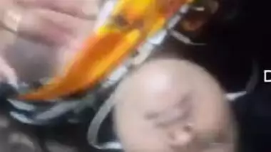 Kissable young woman pulls sari up and leaks natural tits in sex video