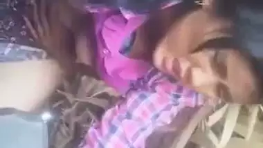 Man sucks boobs before fucking the milf in Nepali sex