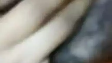 Beautiful Tamil Desi XXX wife showing her black pussy on video call