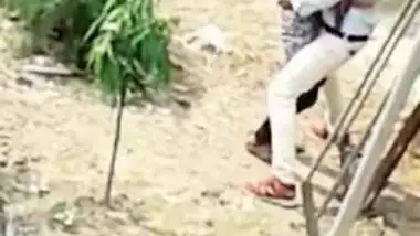 Daring Desi outdoor sex act recorded by a voyeur